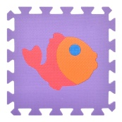 Детский коврик Мозаика "Животные" M 0376-1, 10 деталей, EVA, 30х30 см. Изображение №9