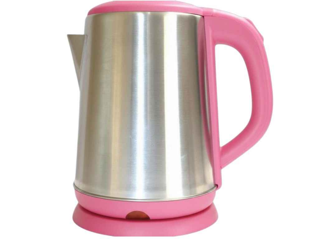 Електрочайник 1500Вт 2л срібло з рожевою кришкою (9318) ТМ Bobbytec Електрочайник 1500Вт 2л срібло з рожевою кришкою (9318) ТМ Bobbytec