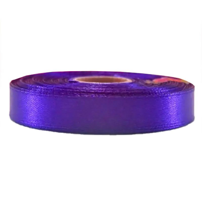 Атласная лента для рукоделия АБ-612, 1,2 см x 23 м, Фиолетовый Атласная лента для рукоделия АБ-612, 1,2 см x 23 м, Фиолетовый