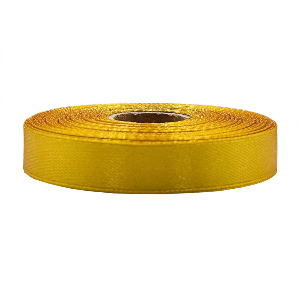 Атласная лента для рукоделия АБ-607, 1,2 см x 23 м, Золотой Атласная лента для рукоделия АБ-607, 1,2 см x 23 м, Золотой