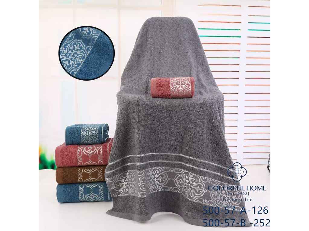 Рушник 50*90 махра арт.500-57-В ТМ COLORFULHOME Рушник 50*90 махра арт.500-57-В ТМ COLORFULHOME