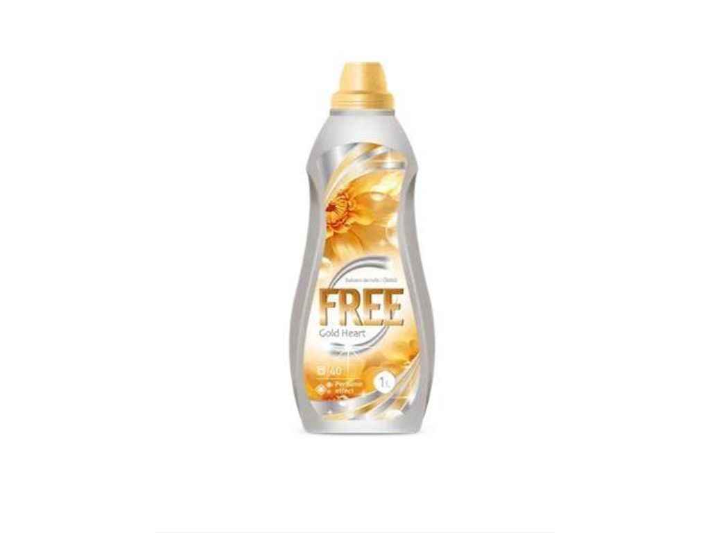 Кондиціонер 1л помякшувач для білизни GOLD HEART ТМ FREE Кондиціонер 1л помякшувач для білизни GOLD HEART ТМ FREE
