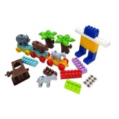 Дитячий блочний конструктор 013999/03 у пластиковому боксі, 252 деталі. Зображення №3 Дитячий блочний конструктор 013999/03 у пластиковому боксі, 252 деталі. Зображення №3