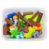 Дитячий блочний конструктор 013999/03 у пластиковому боксі, 252 деталі. Зображення №5 Дитячий блочний конструктор 013999/03 у пластиковому боксі, 252 деталі. Зображення №5