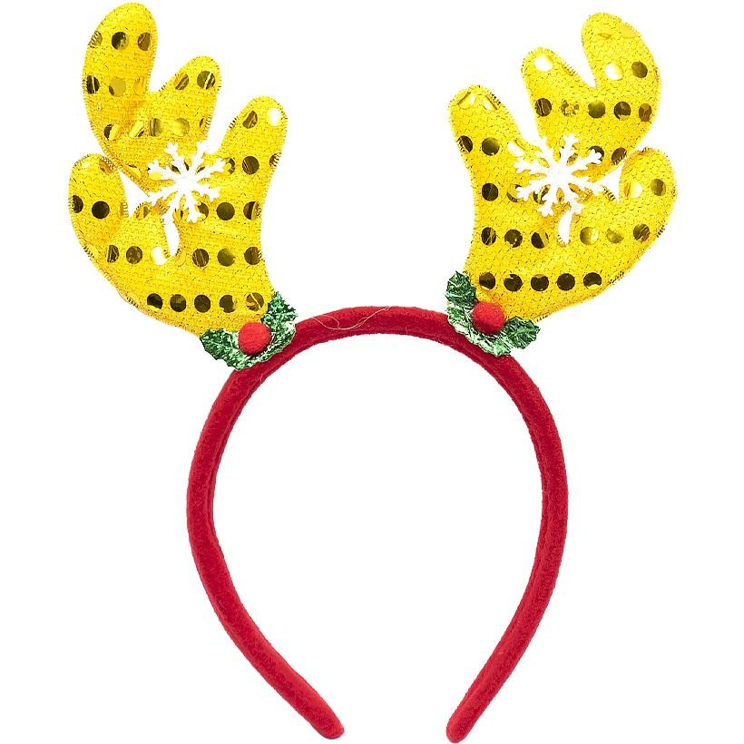 Обідок новорічний "Оленячі роги" 2502(Yellow) жовтий Обідок новорічний "Оленячі роги" 2502(Yellow) жовтий