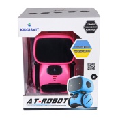 Детская игрушка "Интерактивный робот" AT001-04-UKR розовый, с голосовым управлением. Изображение №3