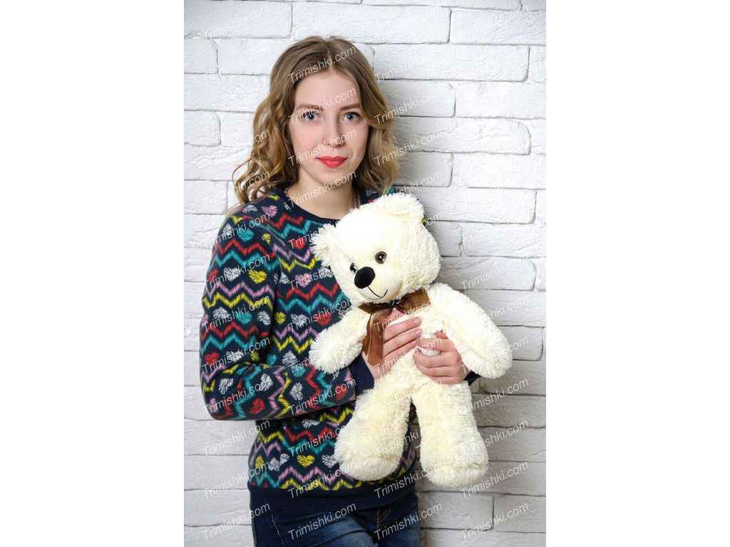 Мяка іграшка Ведмедик Рафаель 50см молочний ТМ Тримішки Мяка іграшка Ведмедик Рафаель 50см молочний ТМ Тримішки