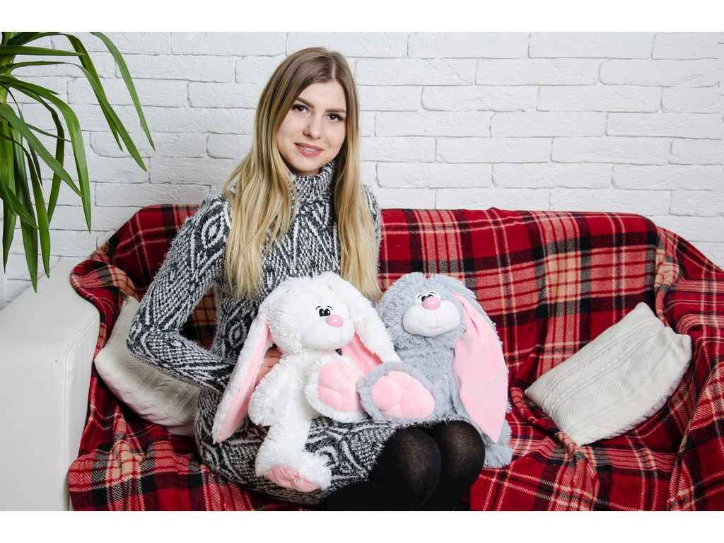 Мяка іграшка Зайчик Тотті 45см білий ТМ Тримішки Мяка іграшка Зайчик Тотті 45см білий ТМ Тримішки