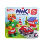 Детский конструктор с большими деталями "NIK-1" 71870, 104 детали. Изображение №2 Детский конструктор с большими деталями "NIK-1" 71870, 104 детали. Изображение №2