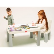 Дитячий стіл з накладкою для гри у аерохокей 04580/11 білий. Зображення №4