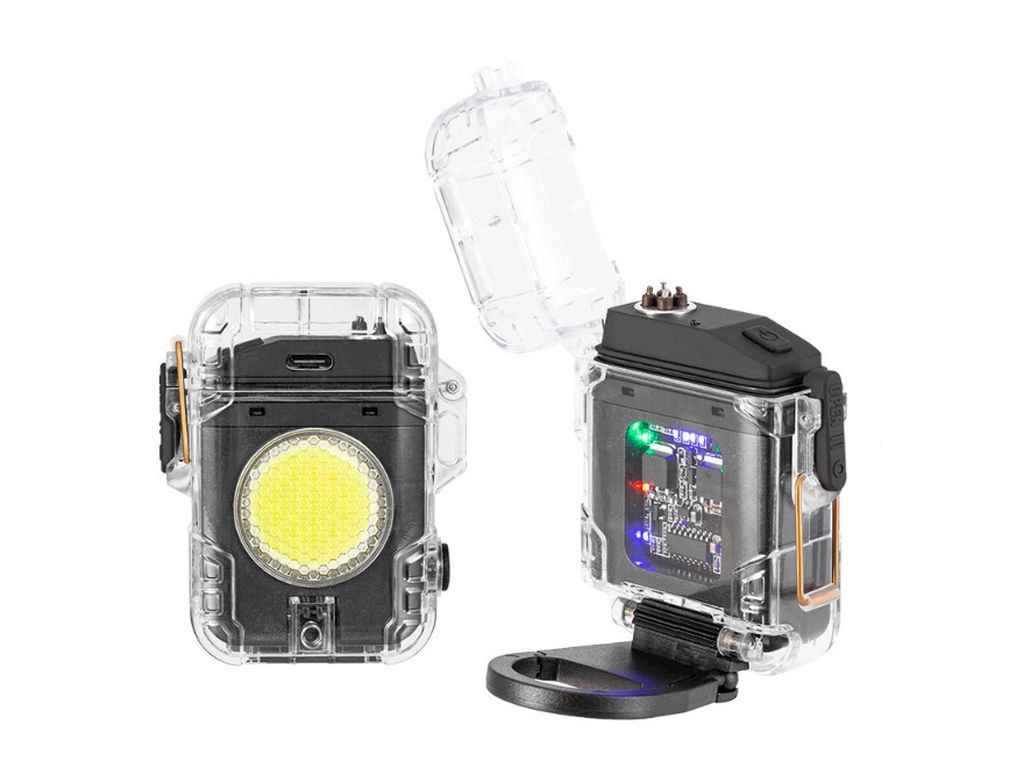 Ліхтар мультифункціональний 3000-6500K D52-2-COB black, запальничка, ЗУ Type-C, Box, АКБ вбудований ТМ КИТАЙ Ліхтар мультифункціональний 3000-6500K D52-2-COB black, запальничка, ЗУ Type-C, Box, АКБ вбудований ТМ КИТАЙ