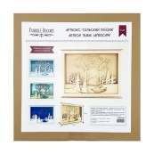 Дерев'янний Артбокс "Cільський пейзаж" FDDB-02, 31х23 см. Зображення №2