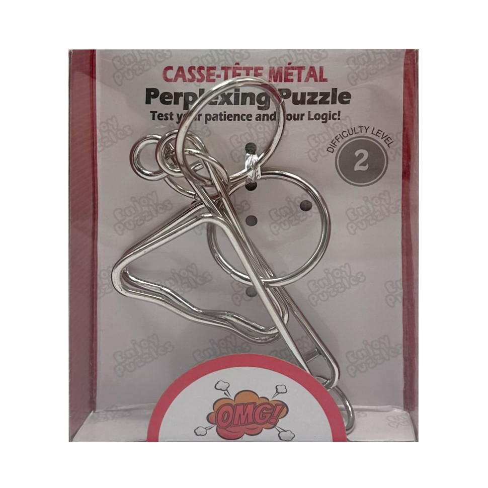 Металлическая головоломка "Perplexing puzzle" 5562D-18, 2 сложность Металлическая головоломка "Perplexing puzzle" 5562D-18, 2 сложность