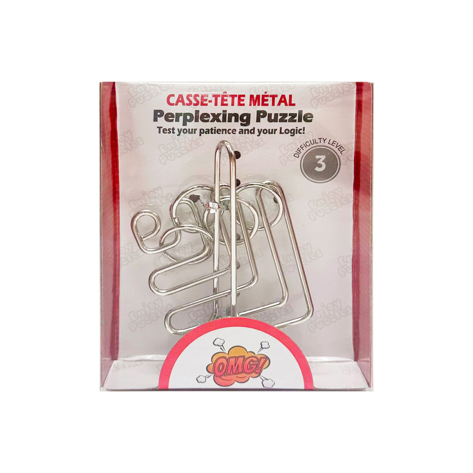 Металлическая головоломка "Perplexing puzzle" 5562D-16, 3 сложность Металлическая головоломка "Perplexing puzzle" 5562D-16, 3 сложность