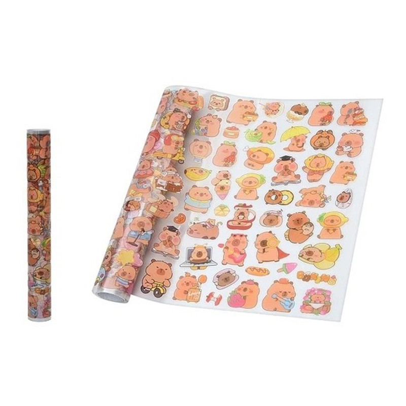 Дитячий набір наліпок "Капібара" YG0321, 69,5х26,5 см Дитячий набір наліпок "Капібара" YG0321, 69,5х26,5 см