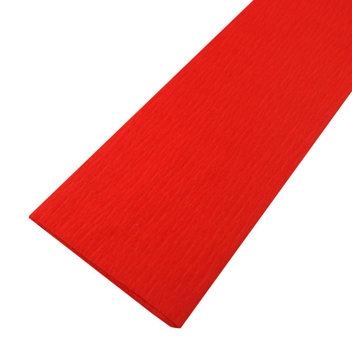 Гофрированная бумага Josefotten KR110-8001 красный 110%, 42г/м2 Гофрированная бумага Josefotten KR110-8001 красный 110%, 42г/м2