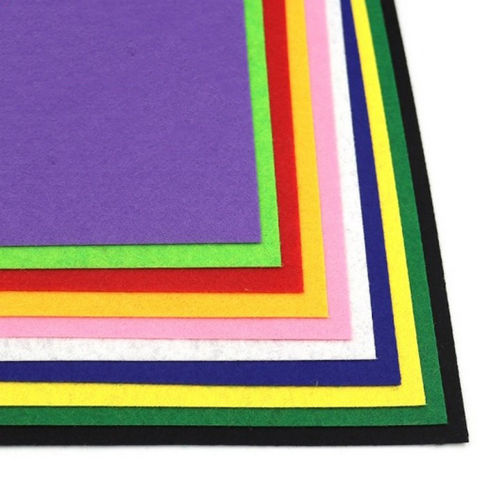 Фетровые листы для рукоделия HQ170-MIX1, 1,2 мм, A4 Фетровые листы для рукоделия HQ170-MIX1, 1,2 мм, A4