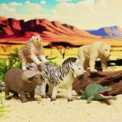 Стретч-игрушка сюрприз "Стражи саванны" #sbabam 101/CN24 в виде животного. Изображение №3