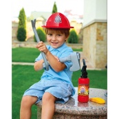 Детская игрушка "Набор пожарного" 8591TXK каска, огнетушитель, инструменты. Изображение №4