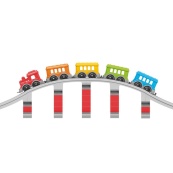 Дитячий набір конструктора "Залізниця" 1300TXK 59 деталей. Зображення №3