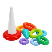 Дитяча іграшка "Пірамідка" 1904TXK видувна, 9 елементів, 31 см. Зображення №4