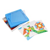 Детский развивающий набор "Мозаика" 2215TXK 125 фишек, 6 шаблонов. Изображение №3