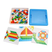 Детский развивающий набор "Мозаика" 2215TXK 125 фишек, 6 шаблонов. Изображение №5