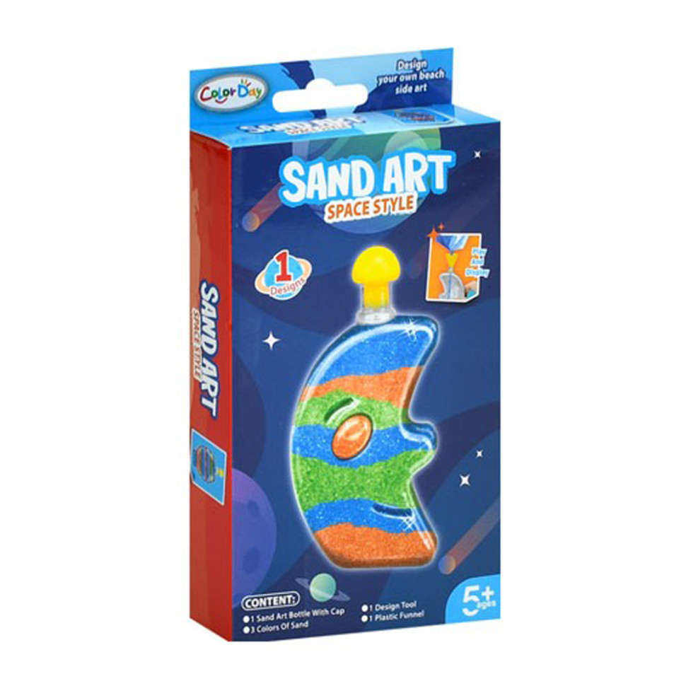 Набір для малювання піском "Місяць" 8938-9-2 колба, 3 кольори Набір для малювання піском "Місяць" 8938-9-2 колба, 3 кольори