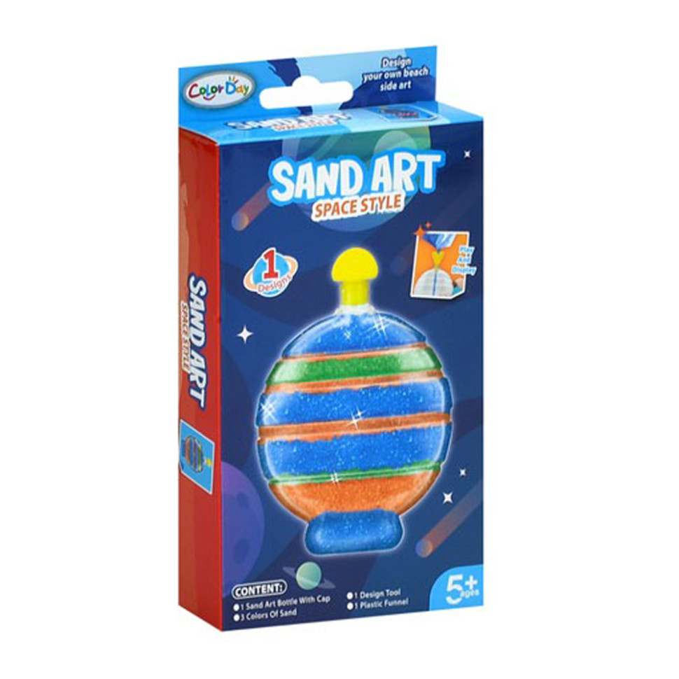 Набір для малювання піском "Куля" 8938-9-3 колба, 3 кольори Набір для малювання піском "Куля" 8938-9-3 колба, 3 кольори