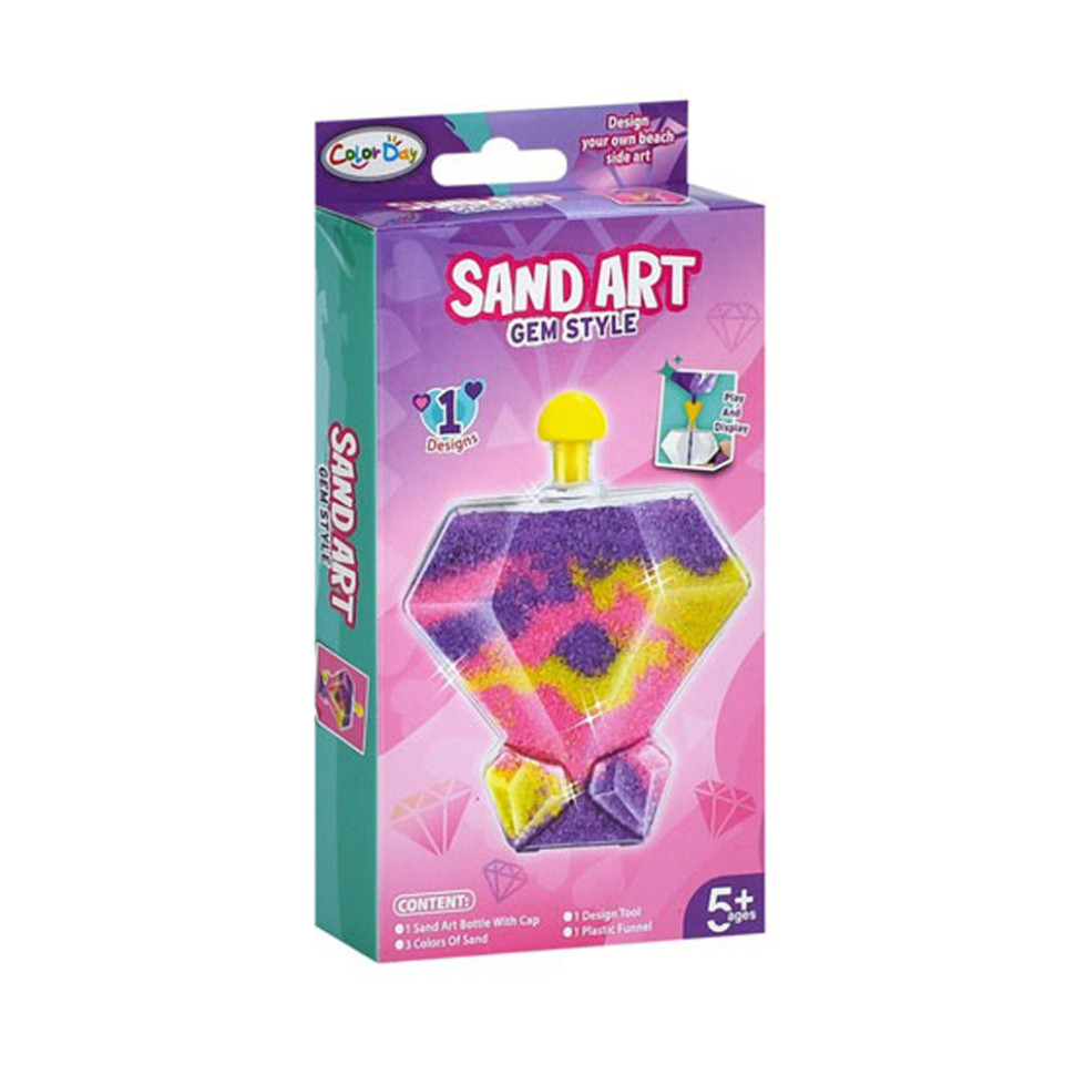 Набір для малювання піском "Діамант" 8938-9-4 колба, 3 кольори Набір для малювання піском "Діамант" 8938-9-4 колба, 3 кольори