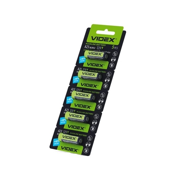 Батарейка Videx алкалінова A23 12V (5/50/500уп) пачка Батарейка Videx алкалінова A23 12V (5/50/500уп) пачка