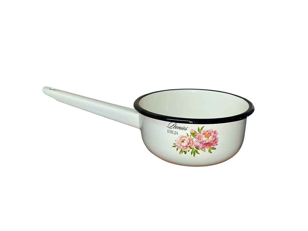 Ківш ем. 1,5л /2 без кришки Півонія (молочна) I21082/2 ТМ IDILIA Ківш ем. 1,5л /2 без кришки Півонія (молочна) I21082/2 ТМ IDILIA