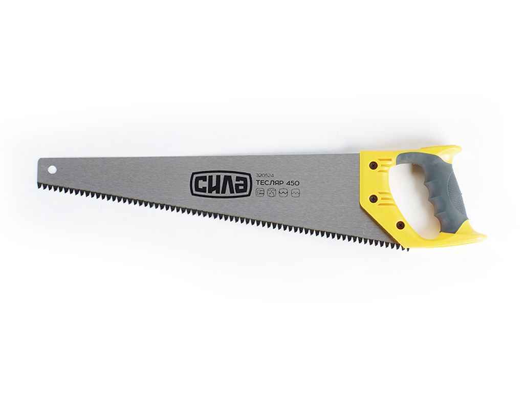 Ножівка по дереву 500мм ТЕСЛЯР з пластиковою 2-х компонентною рукояткою ТМ СИЛА Ножівка по дереву 500мм ТЕСЛЯР з пластиковою 2-х компонентною рукояткою ТМ СИЛА