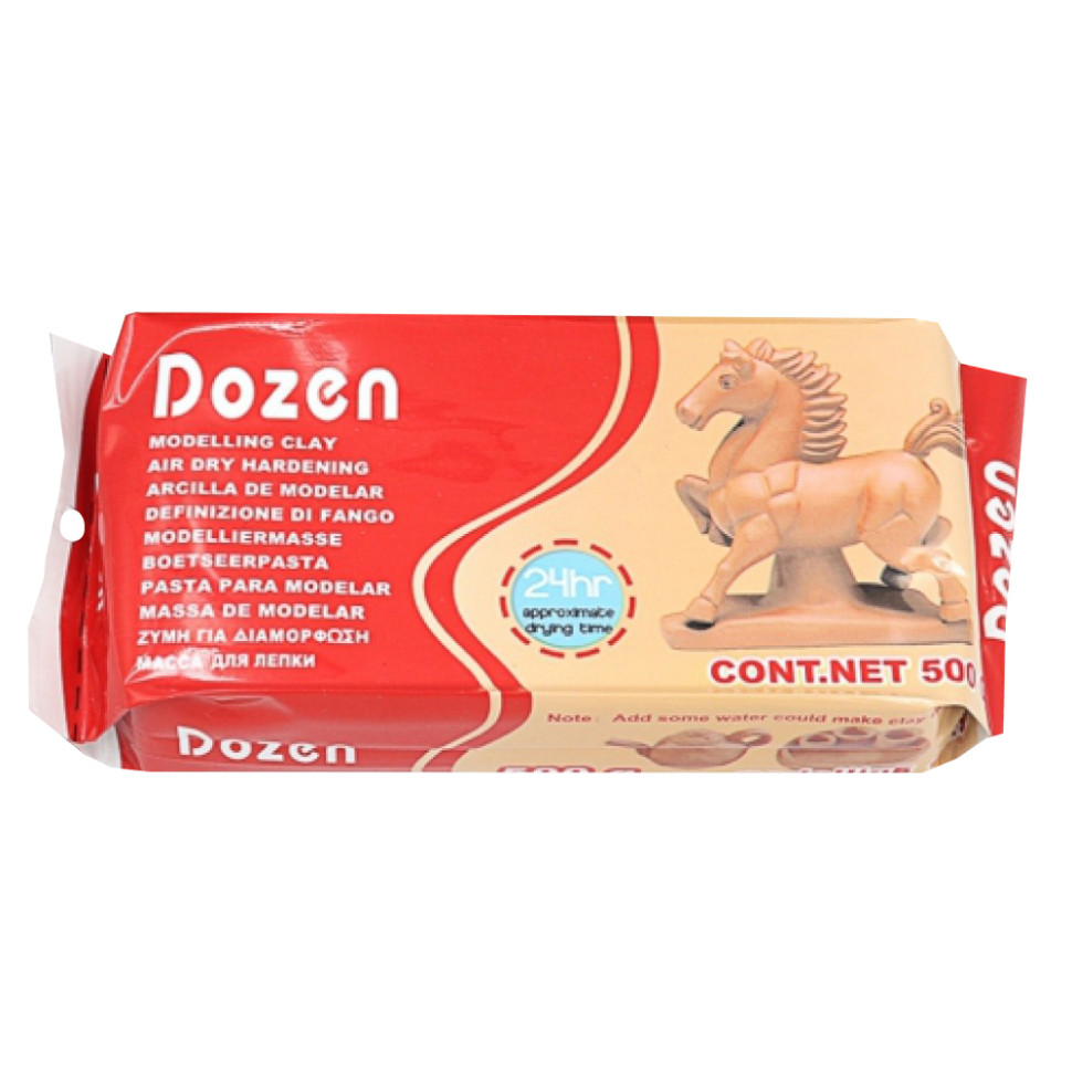 Маса для ліплення "Dozen" DSCN0666 коричнева 500 грам Маса для ліплення "Dozen" DSCN0666 коричнева 500 грам