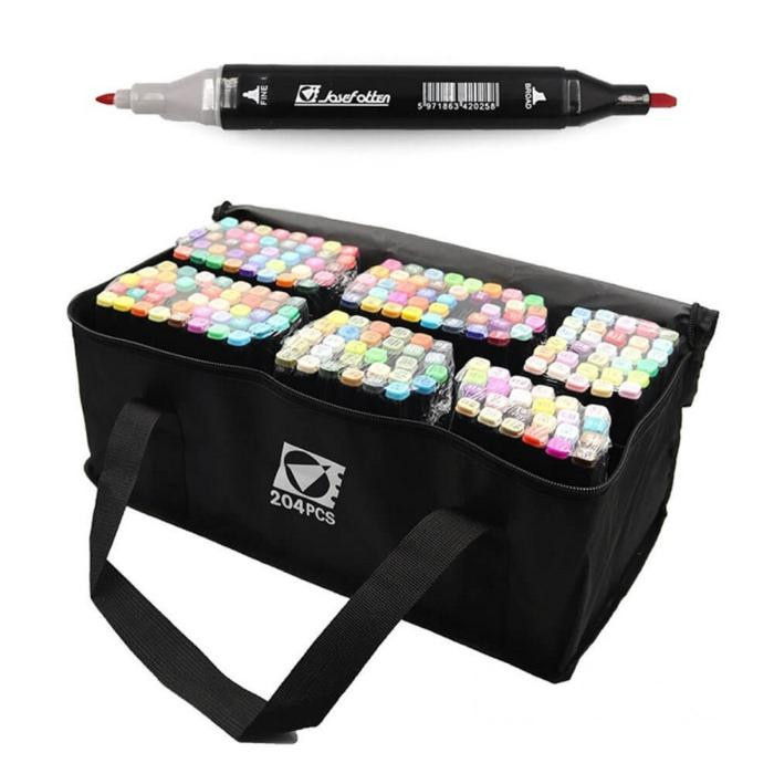 Набор скетч-маркеров двусторонних ST40664 в наборе 204 штуки Набор скетч-маркеров двусторонних ST40664 в наборе 204 штуки