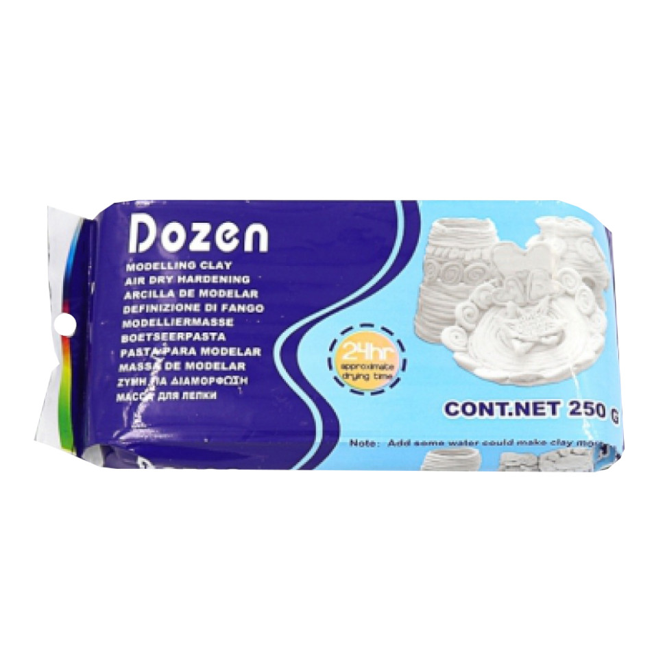 Маса для ліплення "Dozen" DSCN0664 біла 250 грам Маса для ліплення "Dozen" DSCN0664 біла 250 грам