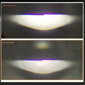 Лампа LED Міні Лінзи H4 D35мм 160/170w 17000/18000Lm 6000K 3570 Chip 12V "F60". Зображення №4