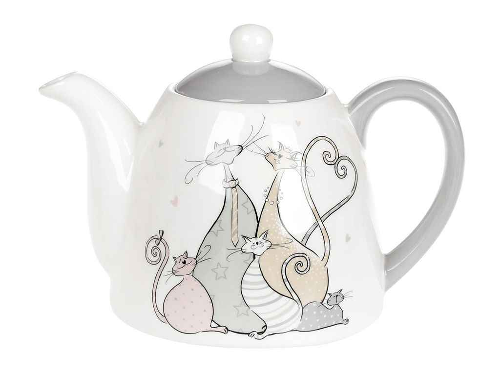 Заварник 850мл кераміка Весела сімейка ТМ BONADI Заварник 850мл кераміка Весела сімейка ТМ BONADI