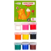 Дитячі гуашеві фарби "Craft & Joy" 221032/Cr 9 кольорів, по 10 мл. Зображення №2