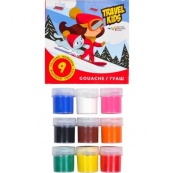 Детские гуашевые краски "Travel kids" 321035/TK 9 цветов, по 20 мл. Изображение №2