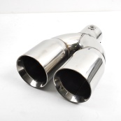 Насадка глушника - Подвійна кругла Ø 63х235мм "Elegant" 106 050 Хром. Изображение №2 Насадка глушника - Подвійна кругла Ø 63х235мм "Elegant" 106 050 Хром. Изображение №2