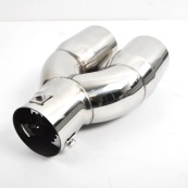 Насадка глушника - Подвійна кругла Ø 63х235мм "Elegant" 106 050 Хром. Изображение №3 Насадка глушника - Подвійна кругла Ø 63х235мм "Elegant" 106 050 Хром. Изображение №3