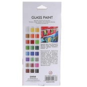 Набір фарб для скла GAS2415, 15 мл, 24 кольори, 3 пензлика. Зображення №3