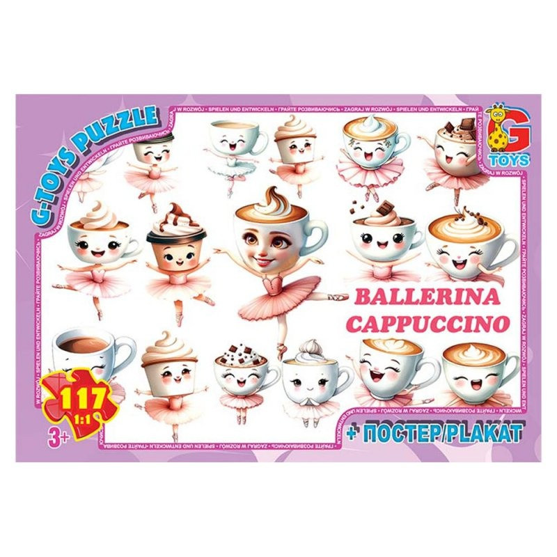 Дитячий пазл "Привіт з Італії - Балерина-Капучино" ZC383 постер, 117 елементів Дитячий пазл "Привіт з Італії - Балерина-Капучино" ZC383 постер, 117 елементів