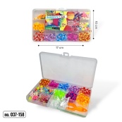 Набір гумок для плетіння браслетів 037-158 у пластиковому боксі. Зображення №2