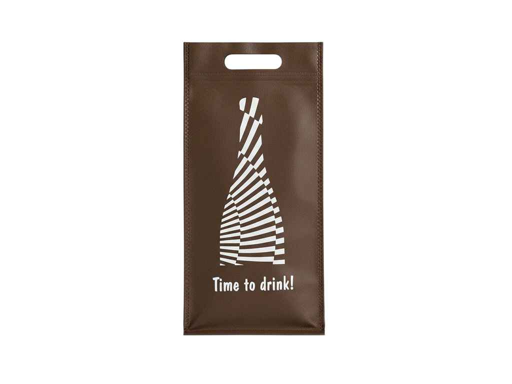 Еко сумка під пляшку час пити коричневий 749 SP 183*385(1*50) ТМ RendPak Еко сумка під пляшку час пити коричневий 749 SP 183*385(1*50) ТМ RendPak