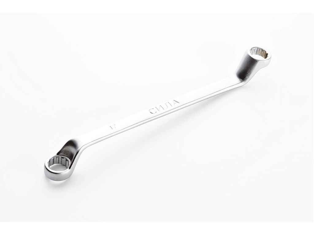 Ключ накидний 14*17мм CR-V двосторонній Глибокий CrV ТМ СИЛА Ключ накидний 14*17мм CR-V двосторонній Глибокий CrV ТМ СИЛА