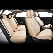 Чохли - Накидки сидіння Екошкіра+Алькантара з вентиляцією 5D "SIERRA" Бежеві Beltex - BX90500. Изображение №2