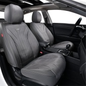 Чохли - Накидки сидіння Екошкіра+Алькантара з вентиляцією 5D "SIERRA" Сірі Beltex - BX90200. Изображение №3