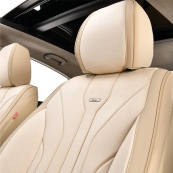 Чохли - Накидки сидіння Екошкіра+Алькантара з вентиляцією 5D "SIERRA" Бежеві Beltex - BX90500. Изображение №4